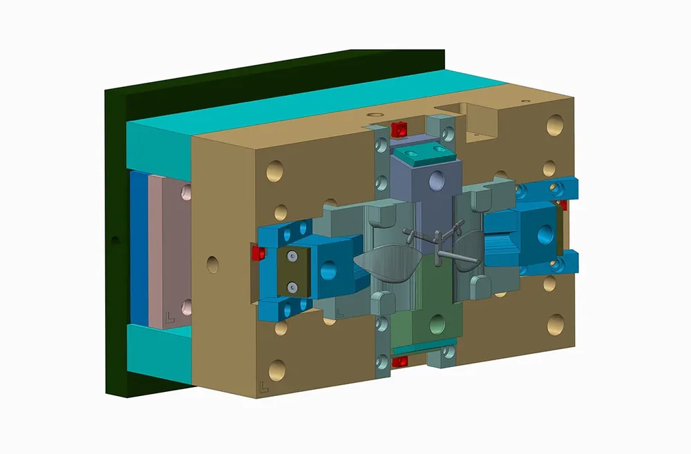 Precision injection-mold tooling for swim goggle production at the Suzhou facility