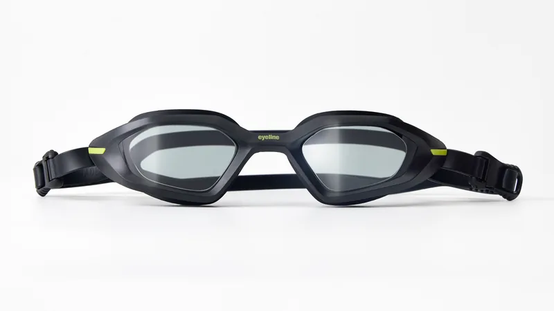 Eyeline Cyfer fitness swim goggle with C-Profile 3D Gasket, front view