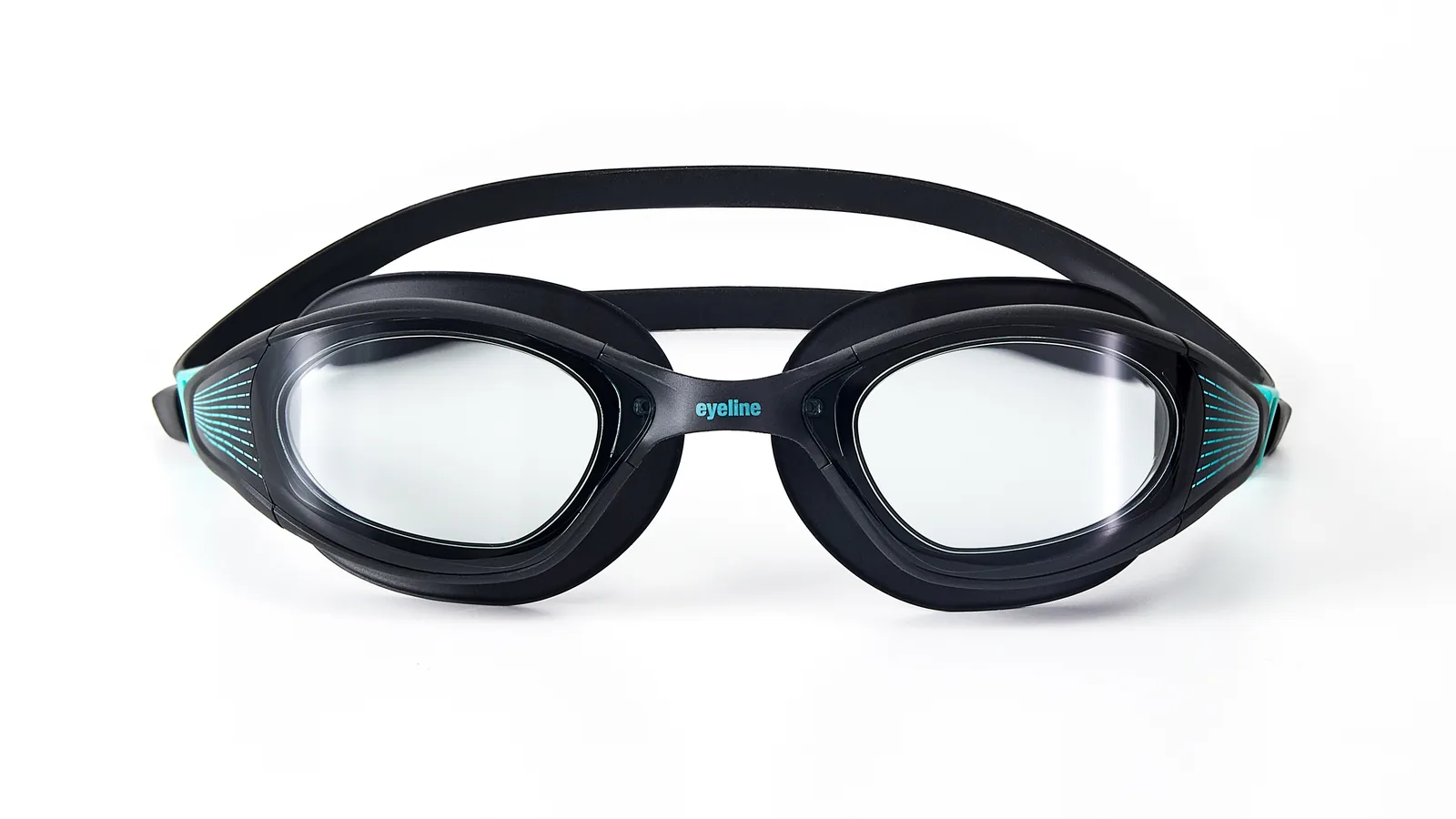 Eyeline Neptune fitness swim goggle with C-Profile 3D Gasket, front view