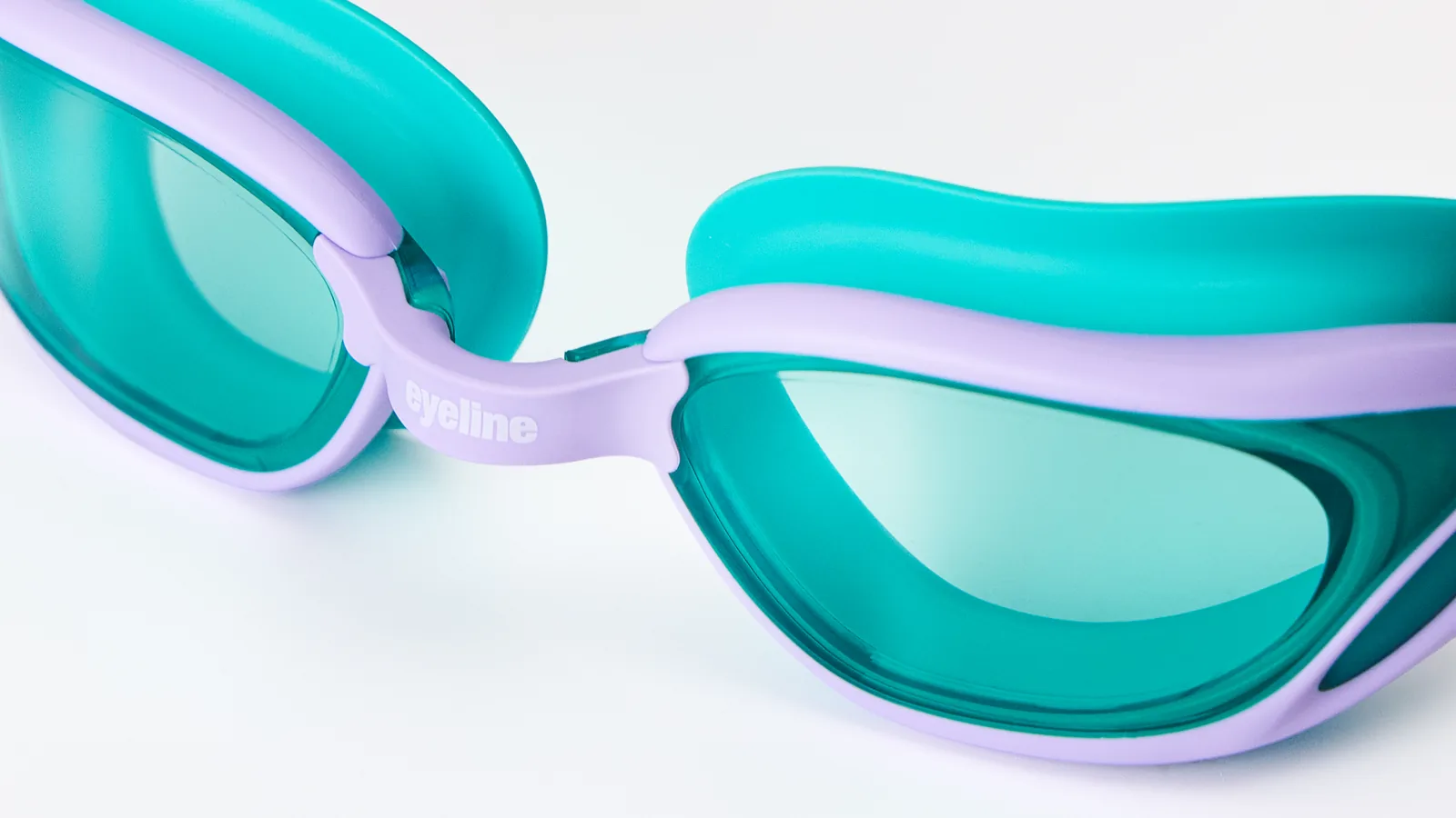Eyeline Torrent Junior junior swim goggle nosebridge detail with 3 Nosepiece Sizes for custom fit