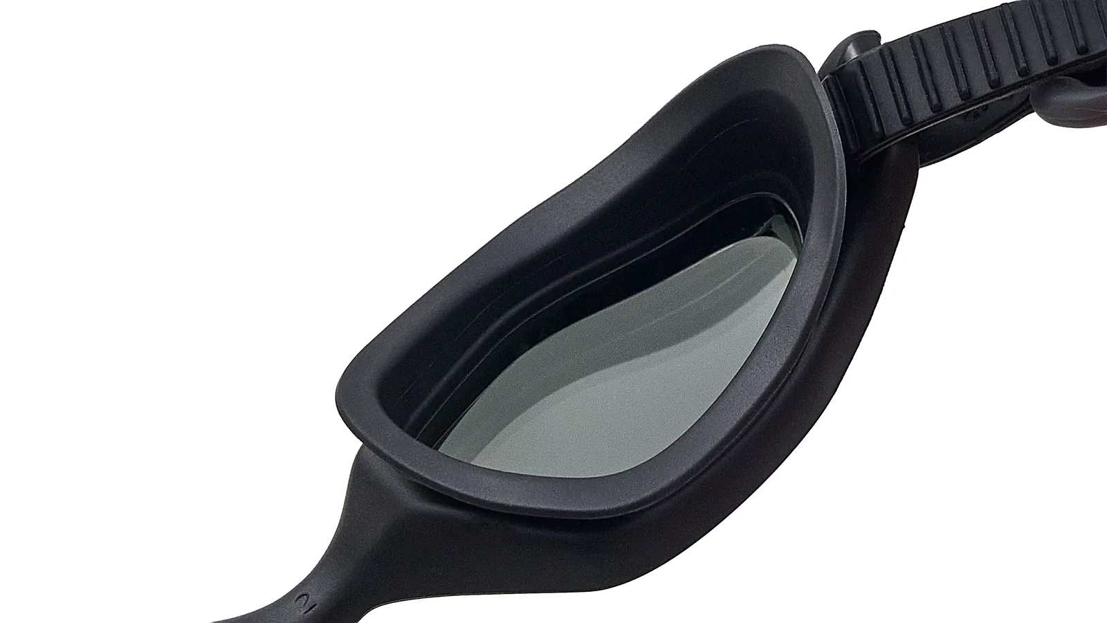Eyeline Trix training swim goggle, L-Profile 3D Gasket and inner lens detail